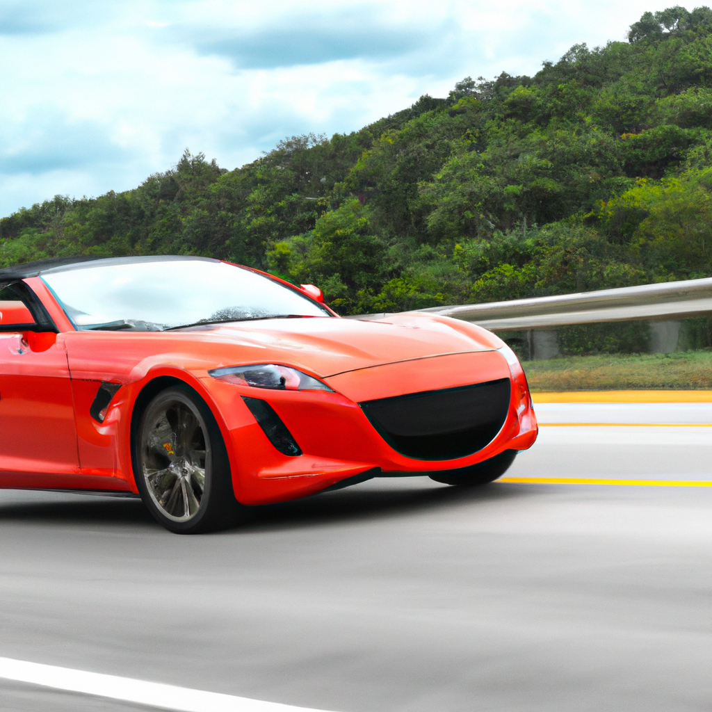 Carro esportivo vermelho
